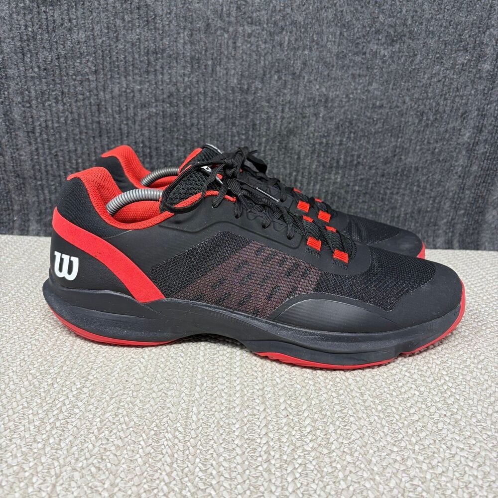 Wilson Hurakn Pro V2 2.0 Padel Shoes Athletic Black Red Men’s Size 12